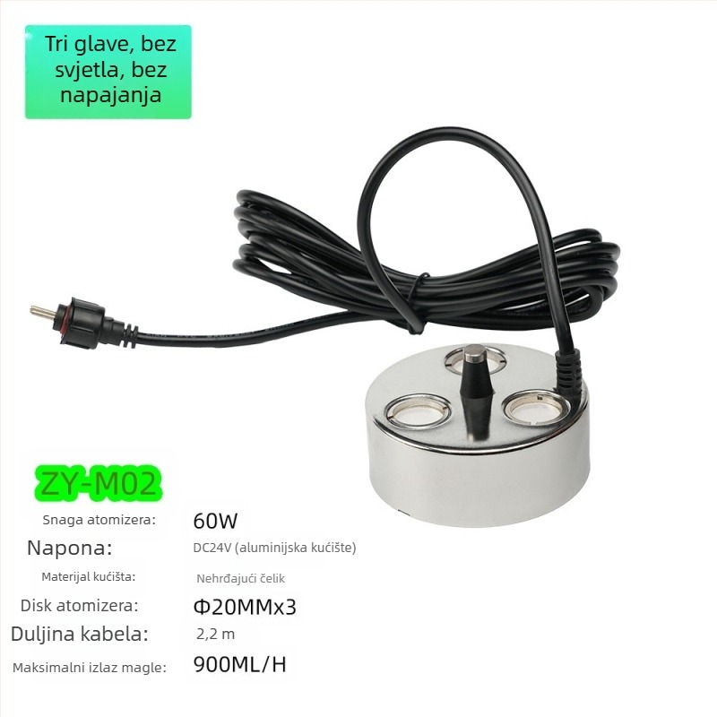 Nehrđajući čelični fogger za akvarij — oprema za akvarij, pakiranje: fogger i dodaci