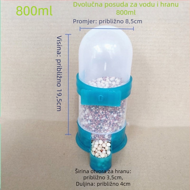 Automatska hranilica za golubove, posuda protiv prosipanja hrane, za trkaće golubove