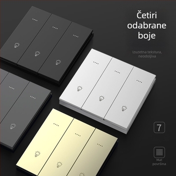 FRFOX pametni prekidač s Bluetooth Mesh 2.0, dvostruka kontrola, 110-220V AC, 10A