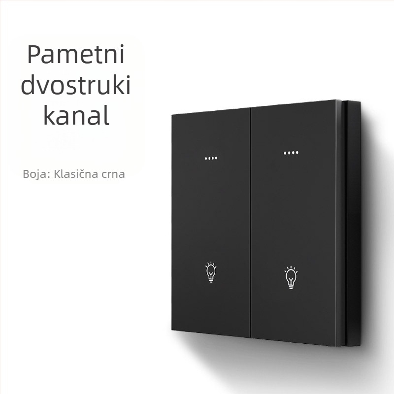 FRFOX pametni prekidač s Bluetooth Mesh 2.0, dvostruka kontrola, 110-220V AC, 10A