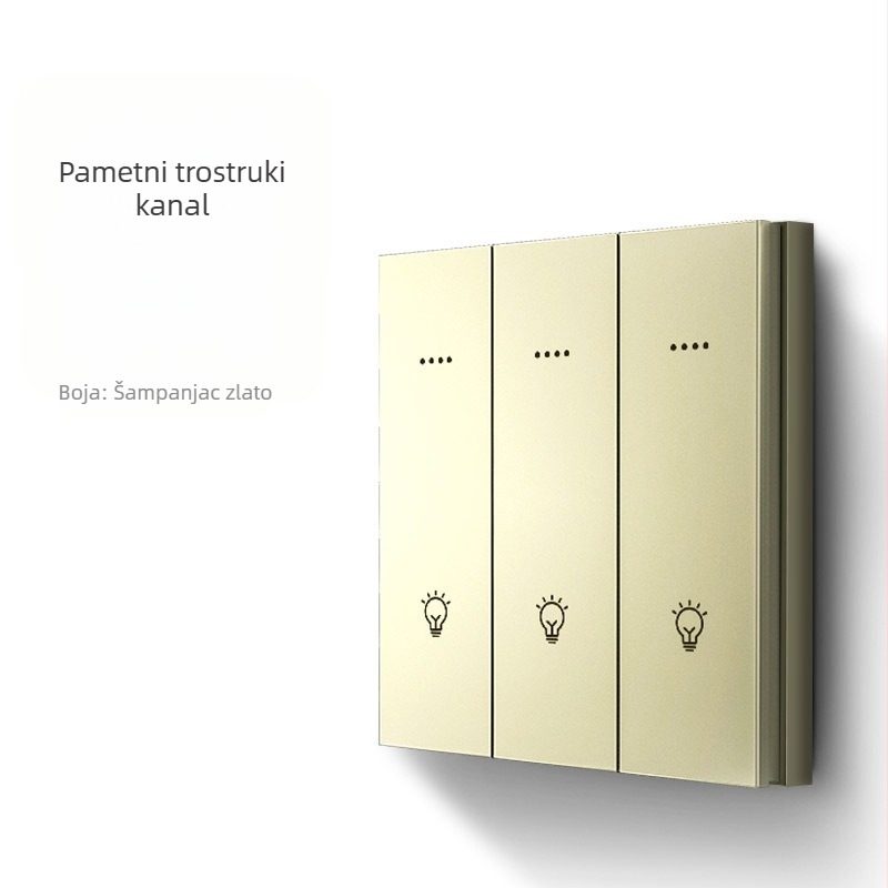 FRFOX pametni prekidač s Bluetooth Mesh 2.0, dvostruka kontrola, 110-220V AC, 10A