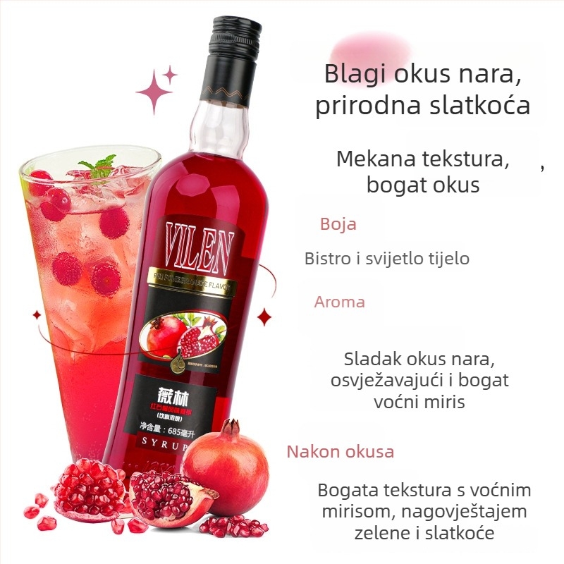 Likér s okusom nara, nizak sadržaj alkohola, zatvorena ambalaža, skladištenje na sobnoj temperaturi