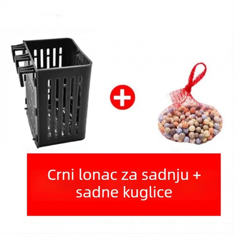 Stijenski okvir za hidroponske biljke u akvariju, koš za sadnju, čašica za vodene biljke i ukrasni dodaci za uređenje akvarija