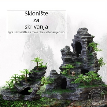 Set ukrasa za akvarij od smole; stil stijenske dekoracije; funkcija: uređenje akvarija