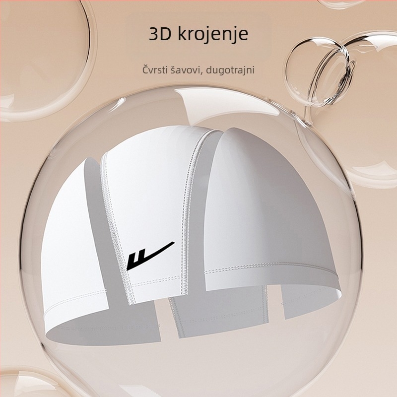 Unisex set PU kapice za plivanje i naočale – udobno nošenje, zaštita ušiju i dugih kovrča, pogodno za plivanje i vodene sportove