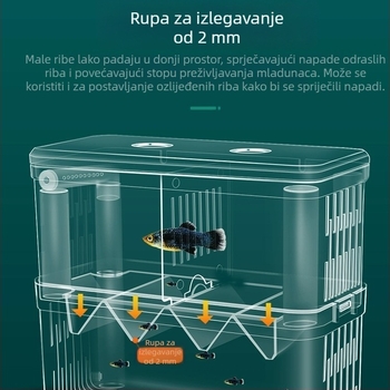 Izolirani inkubator za guppy u akvariju — kutija za razmnožavanje, materijal: Other; marka sw/Su Wan; kategorija proizvoda: Ostala oprema za akvarij; kategorija: Oprema za akvarij