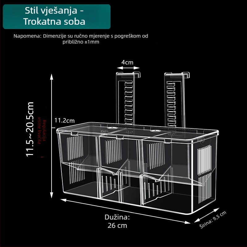 Izolirani inkubator za guppy u akvariju — kutija za razmnožavanje, materijal: Other; marka sw/Su Wan; kategorija proizvoda: Ostala oprema za akvarij; kategorija: Oprema za akvarij
