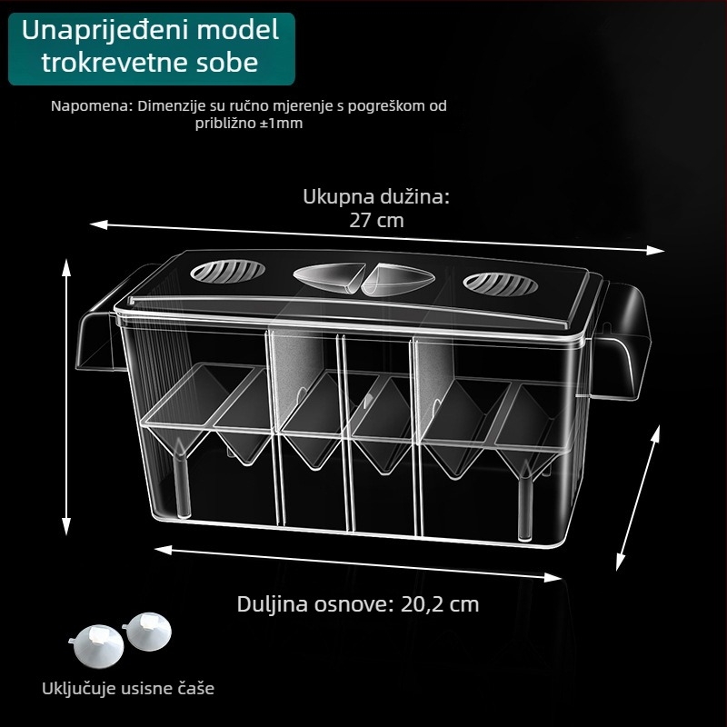 Izolirani inkubator za guppy u akvariju — kutija za razmnožavanje, materijal: Other; marka sw/Su Wan; kategorija proizvoda: Ostala oprema za akvarij; kategorija: Oprema za akvarij