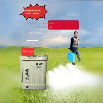Prskalica na leđa s litijskom baterijom, visokim tlakom, za zaštitu biljaka