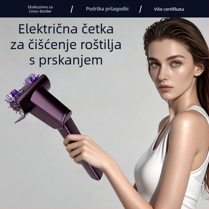 Pili četka za roštilj, drška od nehrđajućeg čelika, čekinje od čelične žice, 15 setova u kutiji