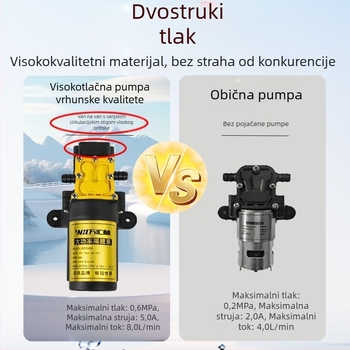 Ruksni prskalo za zaštitu bilja s dvostrukim poklopcem, tri prekidača, litijskom baterijom, visokim tlakom, 20L