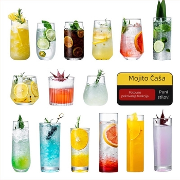 Čaša za vino - ručno puhanog stakla, modernog minimalističnog dizajna, bez drške, jednostruka konstrukcija, otporna na visoke temperature, s logom