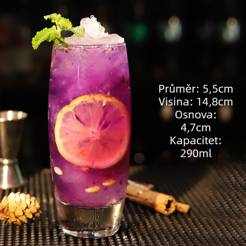 Koktel čaša Chu kewei, nordijskog stila, staklo, otisak logotipa