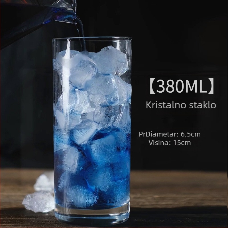 Koktel čaša Chu kewei, nordijskog stila, staklo, otisak logotipa