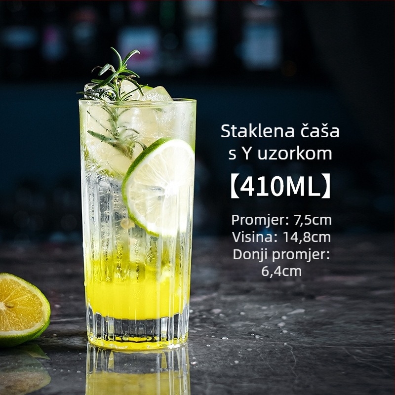 Koktel čaša Chu kewei, nordijskog stila, staklo, otisak logotipa