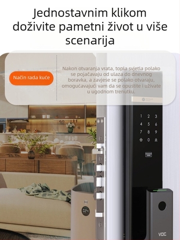 HiLink pametni prekidački panel, četverokanalan, PC visokotemperaturni otporni panel, bežično daljinsko upravljanje i glasovno upravljanje za cijeli dom