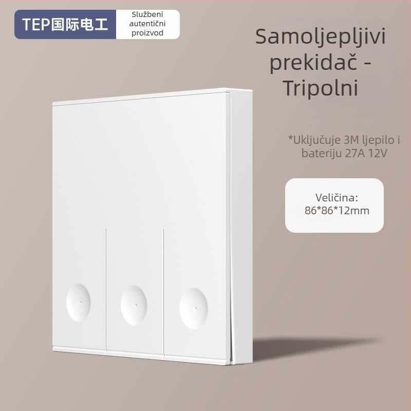Bežični daljinski prekidač za kućnu upotrebu — Marka Tep; Tip: bežični daljinski prekidač; Namjena: kućanstvo; Tip prekidača: daljinski prekidač