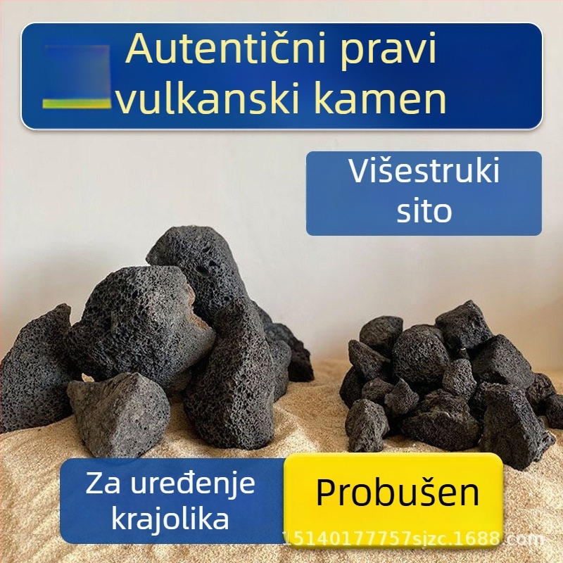 Podloga od vulkanskog kamena za akvarij – prirodni kamen granule za ukras