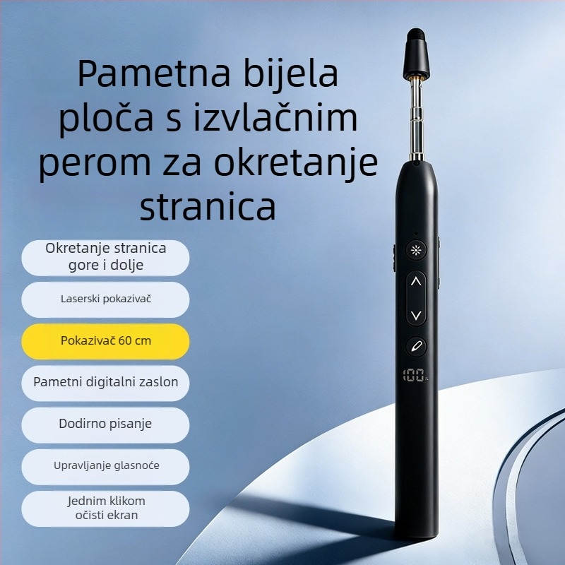 Zuomu lasersko pero za okretanje stranica za nastavu — ručno, dodirni zaslon, bežično projiciranje