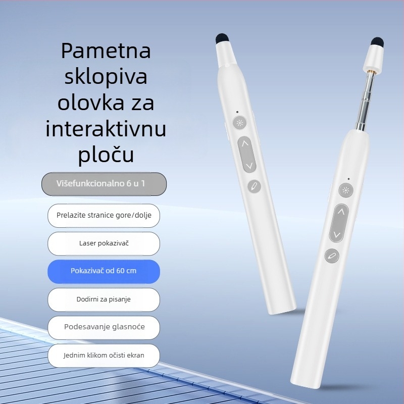 Zuomu lasersko pero za okretanje stranica za nastavu — ručno, dodirni zaslon, bežično projiciranje