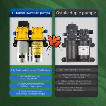 Električni miješajući prskalo za poljoprivredu, visok tlak, dvostruka pumpa, visoka snaga, prskanje voćnih stabala