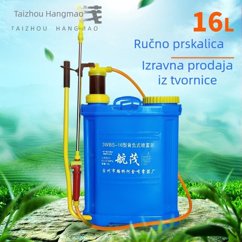 Hangmao prskalica za nošenje na leđima za poljoprivredu, ručna pumpa s zraka, osmerokutni dizajn za voćke i vrtove
