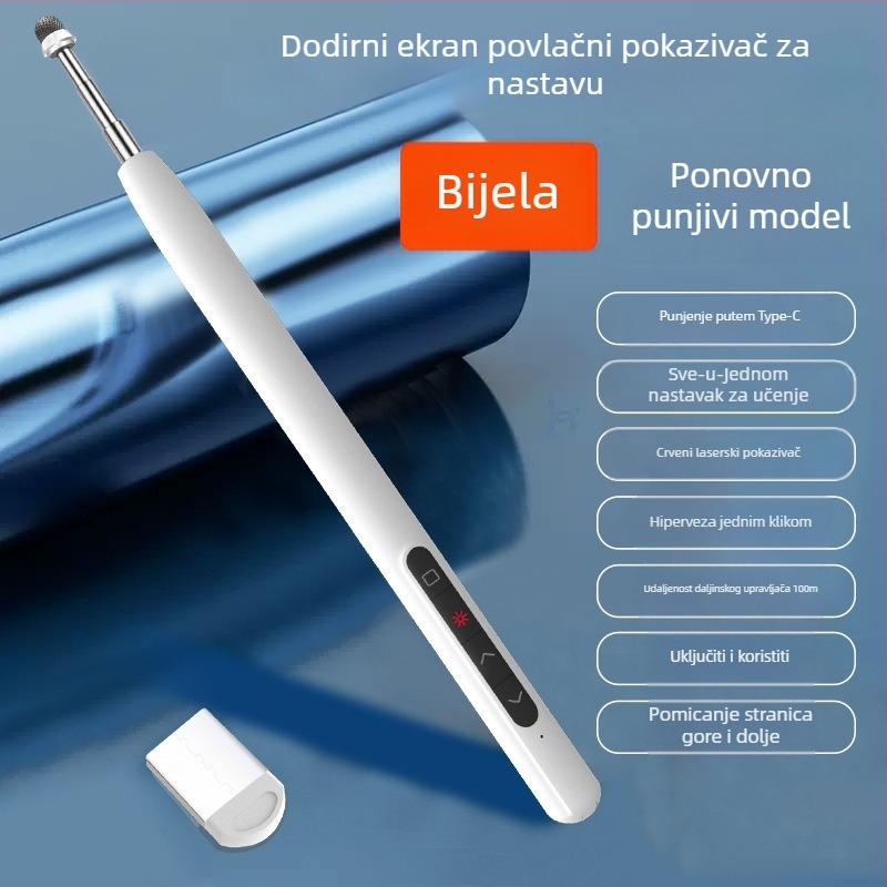 Skycolor Bluetooth Pero za prebacivanje stranica za PPT projekciju i elektroničku ploču – ABS materijal, za nastavnike