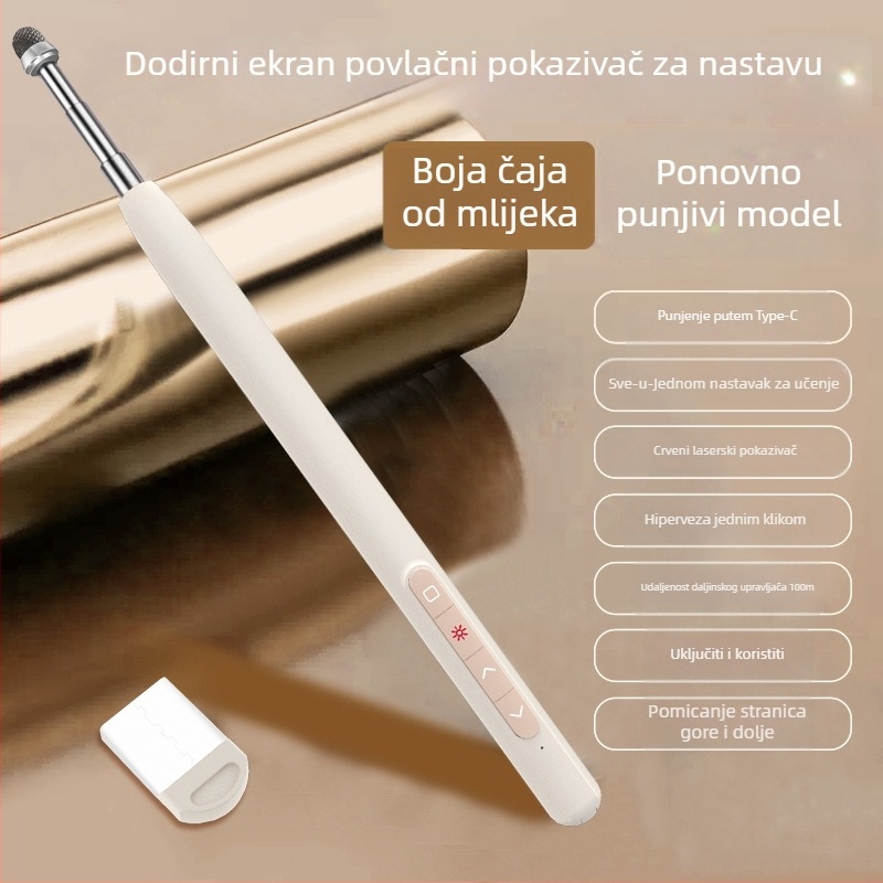 Skycolor Bluetooth Pero za prebacivanje stranica za PPT projekciju i elektroničku ploču – ABS materijal, za nastavnike