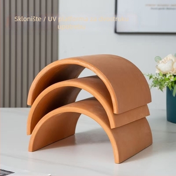 Dekor za kornjače: dvostruki ulaz, terasa od prirodnih pločica, šesterokutna špilja i penjačka konstrukcija za akvarij