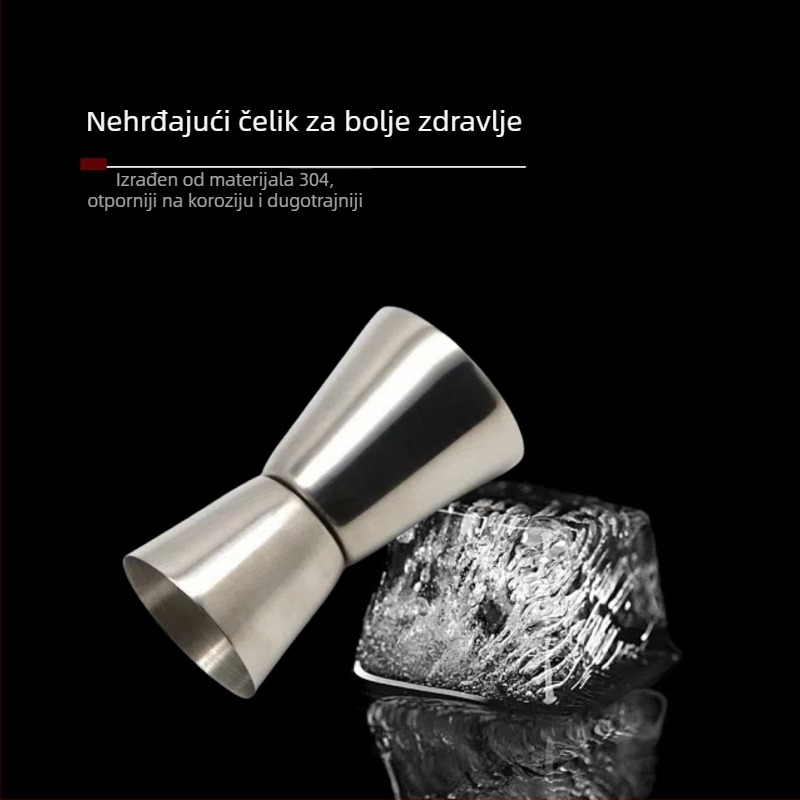 Set za koktele – LanLing, nehrđajući čelik, moderni minimalistički stil, 9 kom. u pakiranju, 11 komponenti