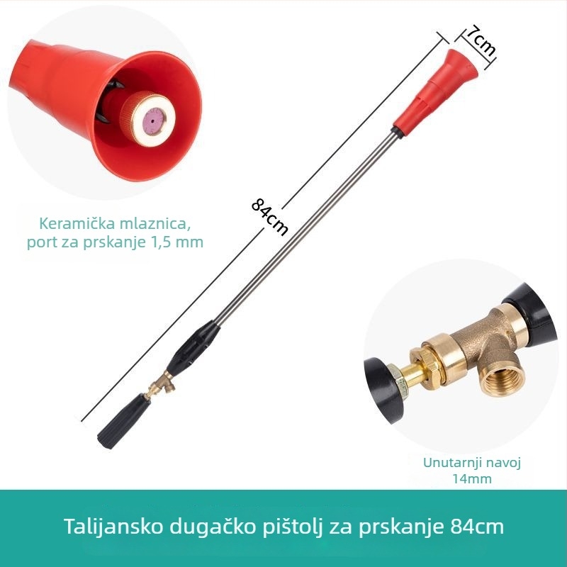 Električni prskivač od nehrđajućeg čelika za voćke kućno vrtlarstvo