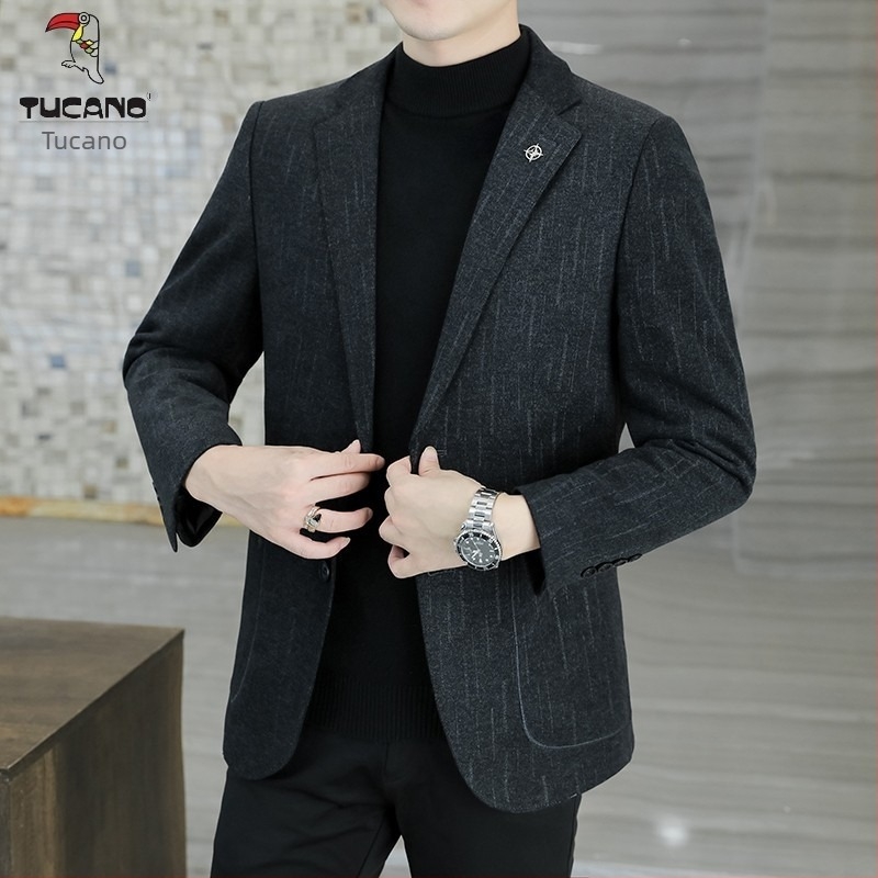 Woodpecker muško sako za sve sezone – poslovni casual stil, opuštena kroj, visoke kvalitete, materijal otporan na nabore, plus veličine