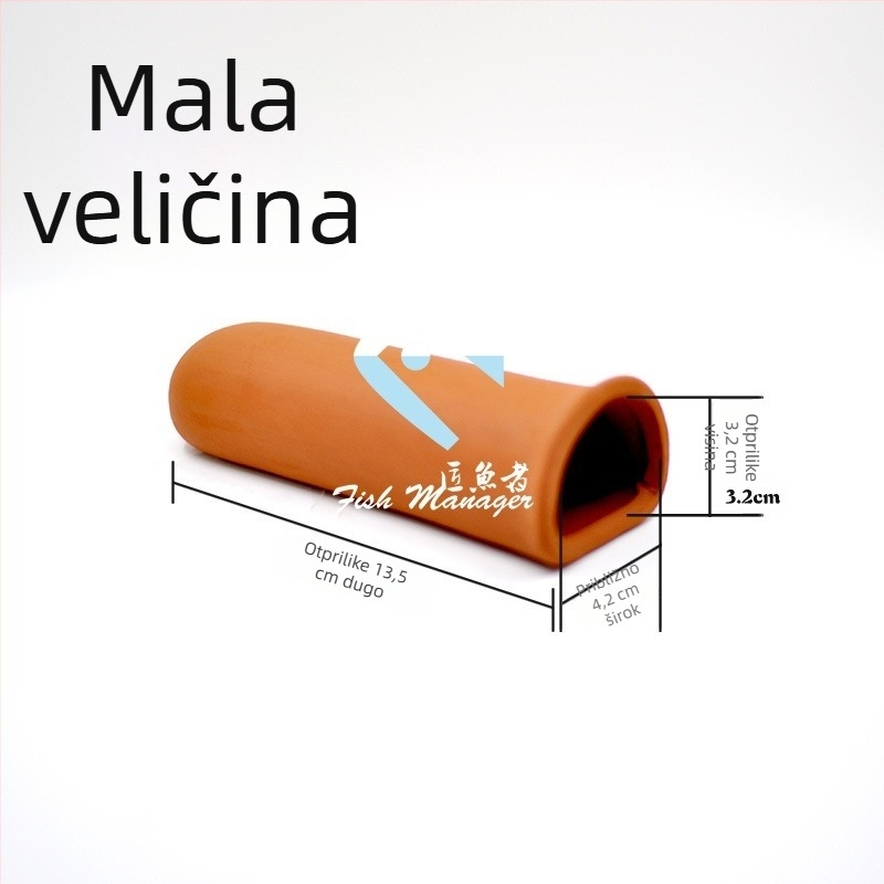Keramički uzgojni rezervoar za ribe s produženom skrivenom kućicom, pogodan za Sailfin Betta, Panda Gourami i Horseface Gourami