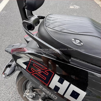 Električni stražnji naslon/ručni naslon za električni motocikl — aluminijska legura, kompatibilan Polar AE4I dugi model, instalacija koja ne oštećuje