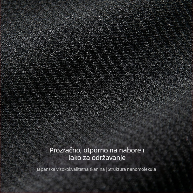 Muško casual sako, labav kroj, ovratnik sakoa, jednostruko kopčanje, poliesterova smjesa, žakardni uzorak