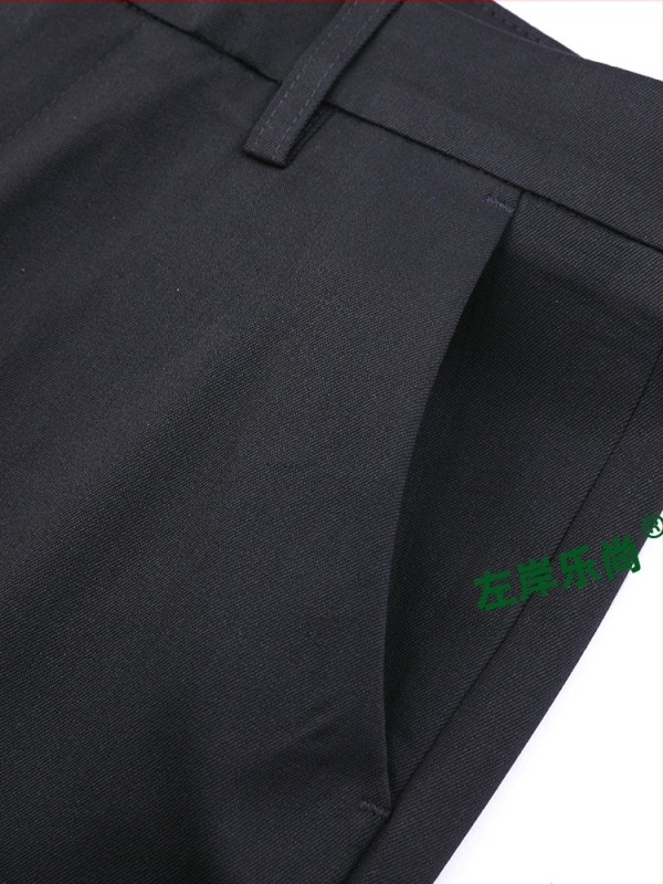 Muške hlače ravnog kroja, elastični poliester materijal (~62% poliester), pogodne za poslovno formalno odijevanje, sve sezone, za odrasle muškarce