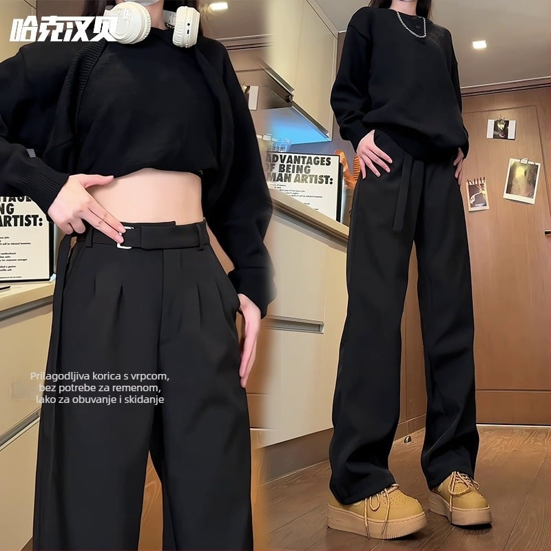 Muške hlače ravnog kroja, lagani poslovni stil, poliester 92% tkanina, proljeće-jesen