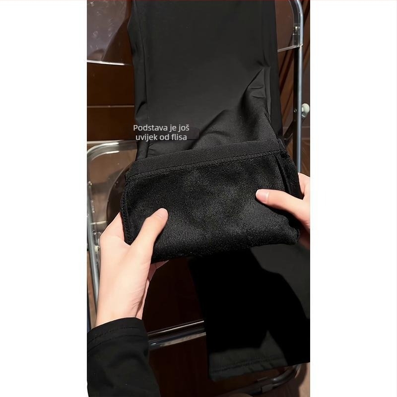 Muške hlače ravnog kroja, lagani poslovni stil, poliester 92% tkanina, proljeće-jesen