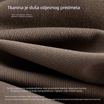 Muške hlače za kostim ravnog kroja, s elastičnim pojasom, korejski drapirani dizajn, mješavina poliestera, bez glačanja, proljeće–jesen