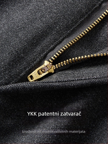 Muške vunene hlače, korejskog stila, slim fit, straight kroj, dnevne hlače za jesen i zimu