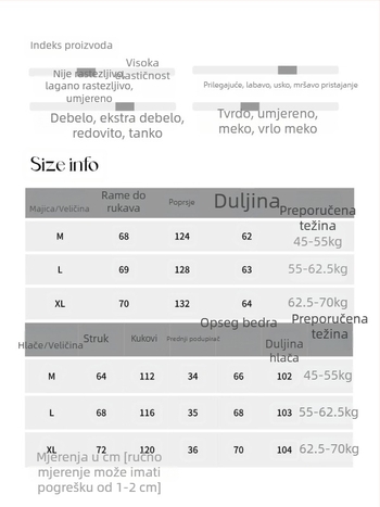 Sinan ženski sportski set u američkom stilu: fleece hoodie s djelomičnim zipom i široke hlače SN8309