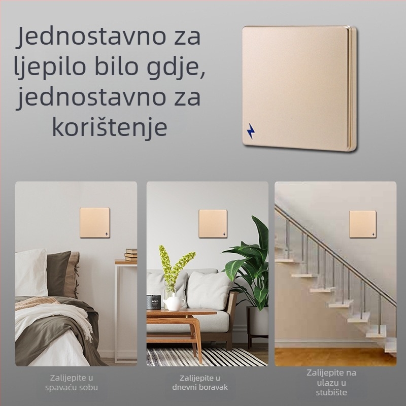 ZKRLLF Bežični zidni prekidač s daljinskim upravljanjem, 220V, CE potvrda, pogodan za kućanstvo/ured/hotel, -20 do 80°C