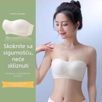 Ljetni bešavni top donjeg veša - prozračan, protuklizan, udoban, bočna podrška, stražnji dio bez šavova