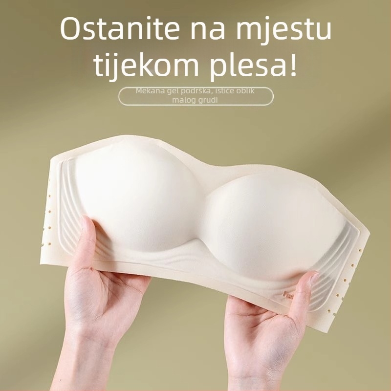 Ljetni bešavni top donjeg veša - prozračan, protuklizan, udoban, bočna podrška, stražnji dio bez šavova