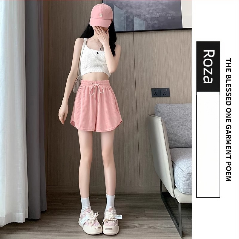 Ženske ljetne sportske šorceve, poliester, visoki struk, dužina 3/4, visoka elastičnost