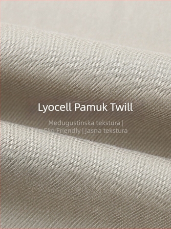 Ženske hlače s ravnim krojem od Lyocell (Tencel), elastični pas, 50–70% Lyocell sadržaj, stil za svakodnevni posao, umjerena debljina