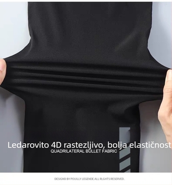 Ženske cropped hlače s ravnim krojem - jednobojne, poliester, 80-90% tkanine, Mori wind stil, ljeto 2023
