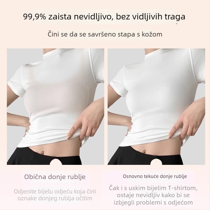 Nylon bezšivni wrap/tube top grudnjak, srednji oblik košarica, jedinstveni sexy stil, bočno skupljanje