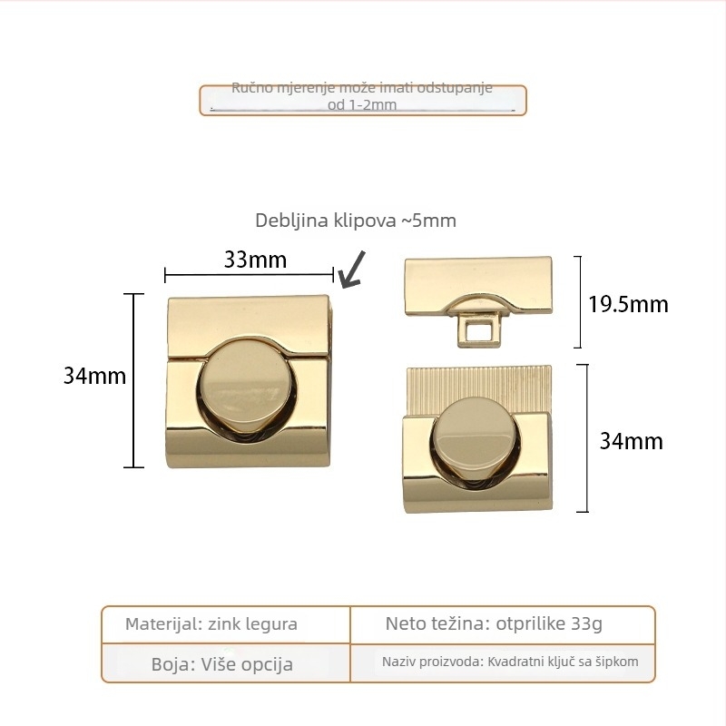 Ključavnica za prtljagu – metalna konstrukcija, otporna na habanje, dodaci za prtljagu, Vomin Hardware