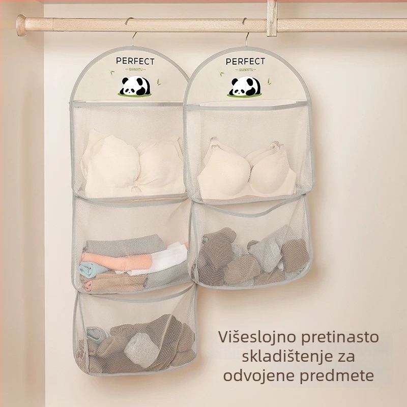 Visilica za skladištenje – kubični oblik, poliester organizator za dom i spavaću sobu, višestruka namjena, model 53434, za donje rublje, grudnjak i prljavu odjeću, japanski stil